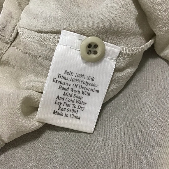 Johnny Was Biya 100% Silk Embroidered Tunic Size X-Small. - Picture 11 of 16